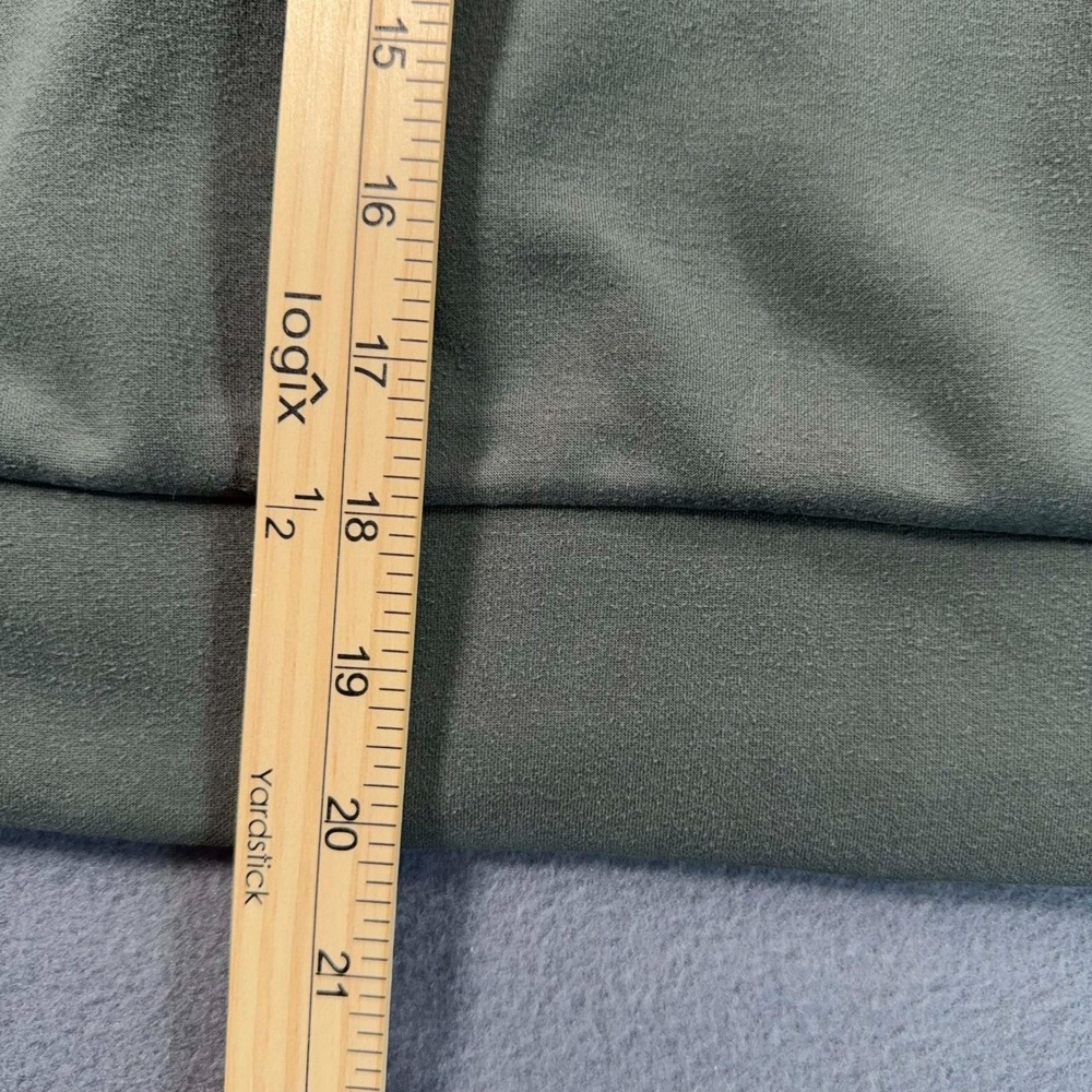 Spanx AirEssentials Half Zip Pullover Womens M Green Athleisure Top - Picture 10 of 12